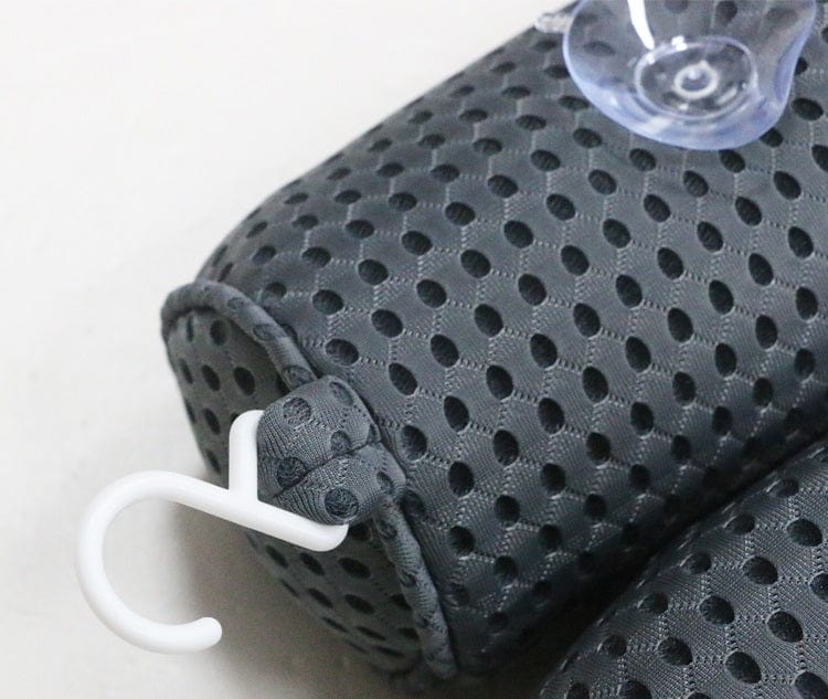 Perna de baie pentru cada, cu 6 ventuze de prindere, 4D Air Mesh Technology Gri, 35 x 35 cm (2)