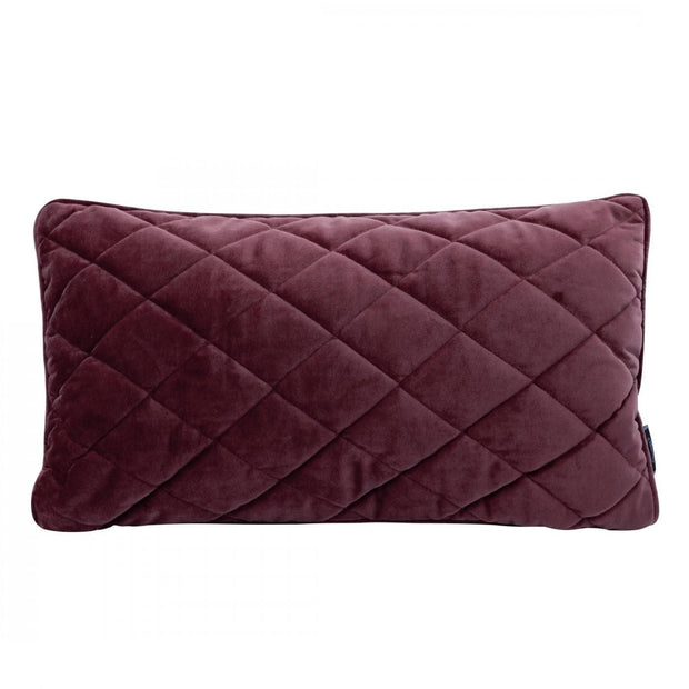 Perna decorativa cu husa detasabila, Velvet Burgundy, 30 x 50 cm
