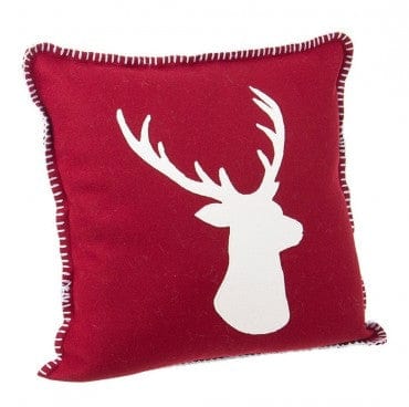 Perna decorativa pentru Craciun Blitzen S Rosu / Alb, 45 x 45 cm (1)