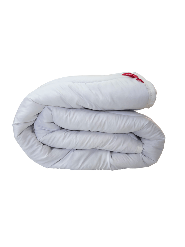 Cadar Pilota Vara, umplutura fibra de poliester si fibra naturala din lana 200 g/mp, tesatura microfibra, Melis Alb