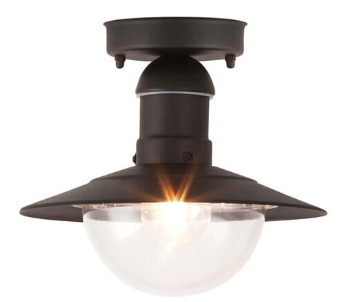 Plafoniera exterior Oslo 8716 Negru / Transparent (2)
