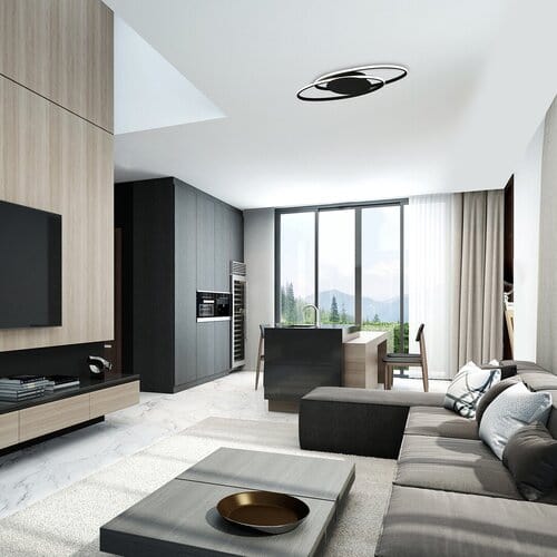 Plafoniera Vesta 3331 Negru / Alb (3)