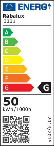 RabaLux Plafoniera Vesta 3331 Negru / Alb