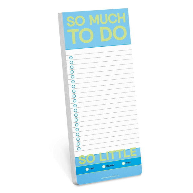 Planificator So Much to Do Make-a-List Pad, in Limba Engleza