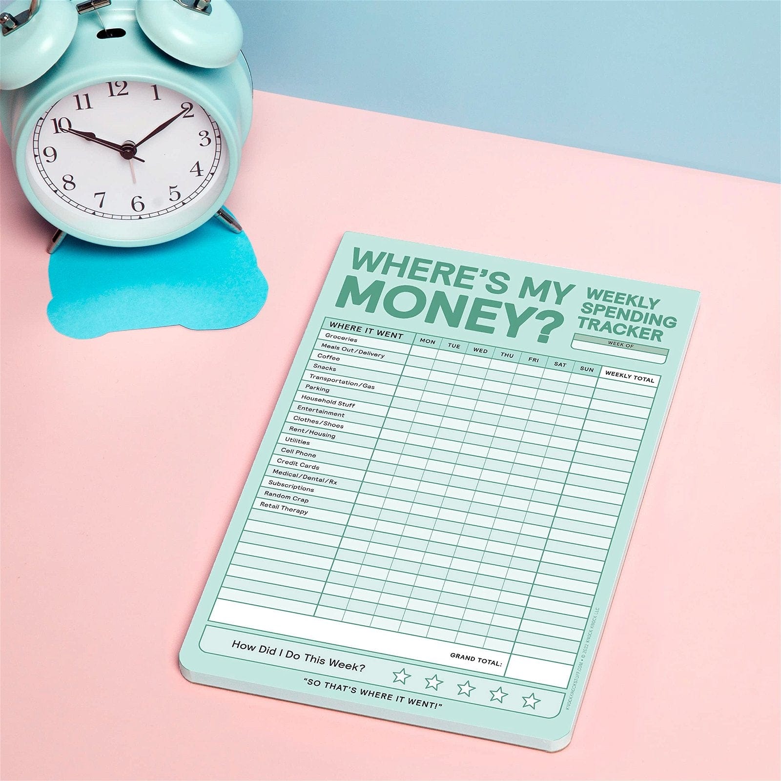 Planificator Where's My Money Weekly Budget Tracker Pad, in Limba Engleza (1)