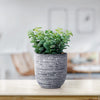 Decoking Planta artificiala in ghiveci, Greeny Grafit / Verde, H26,5 cm