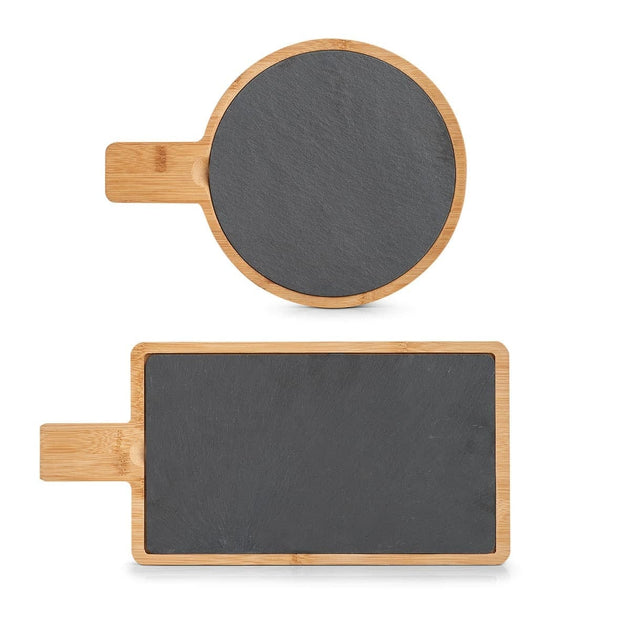 Platou servire, Slate Rectangle Grafit / Natural, L40xl19xH1,5 cm (4)