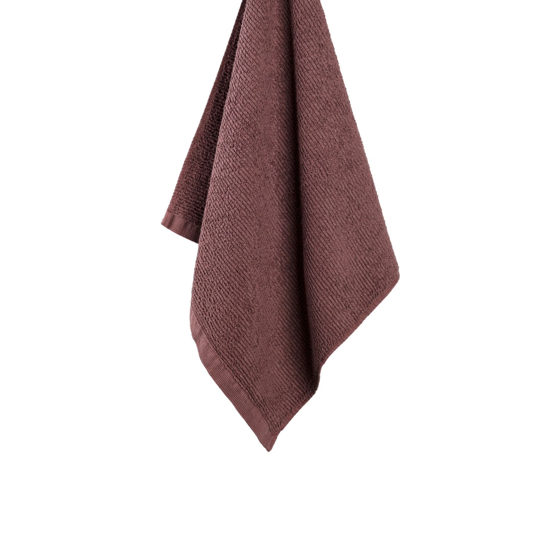 Prosop baie din bumbac, Ribbon Burgundy (2)