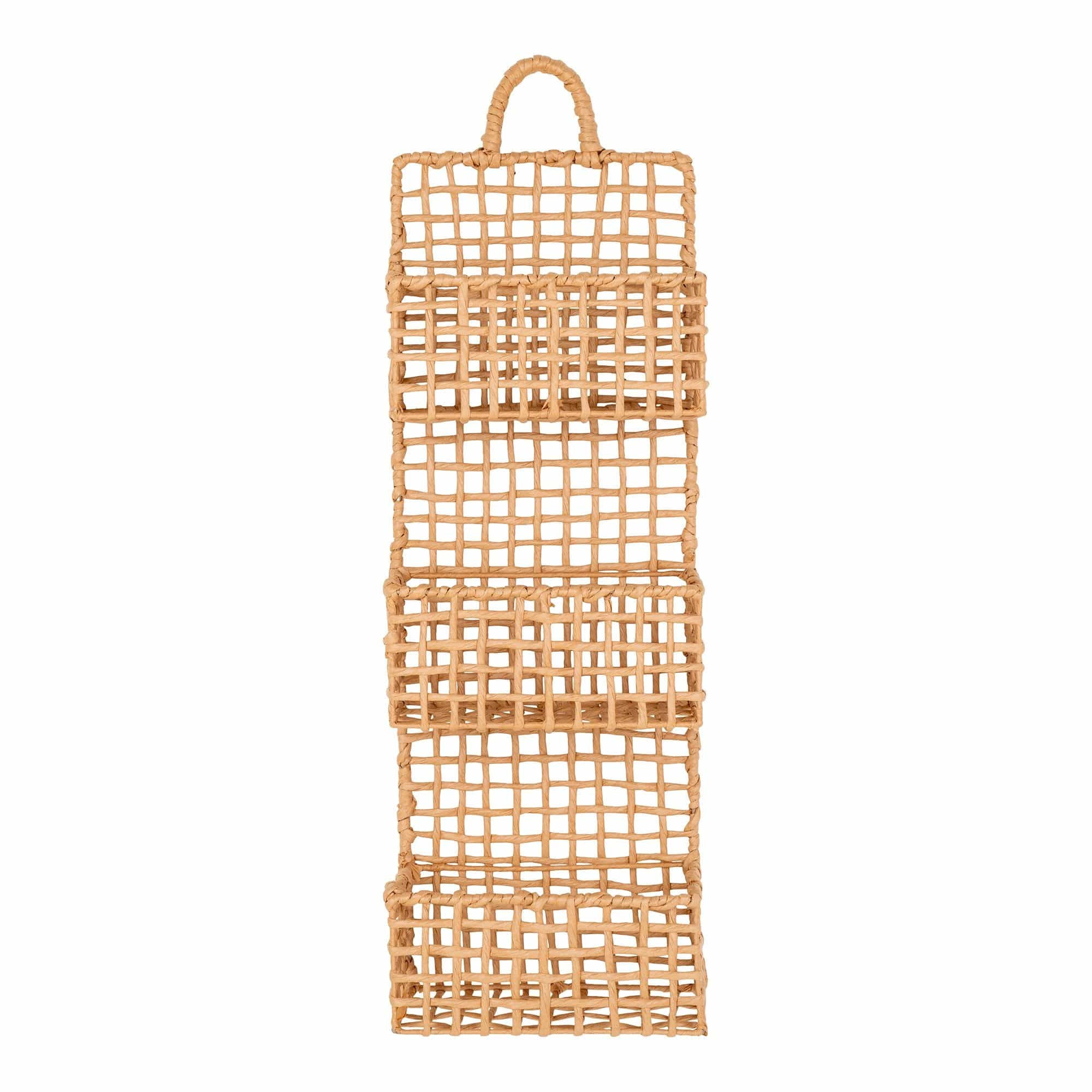 Raft suspendat din metal si hartie, Sines Natural, l35xA15xH60 cm (2)