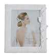 BFSummer Rama foto decorativa din rasina Shiny Bouquet Alb, 28,3 x 31,5 cm