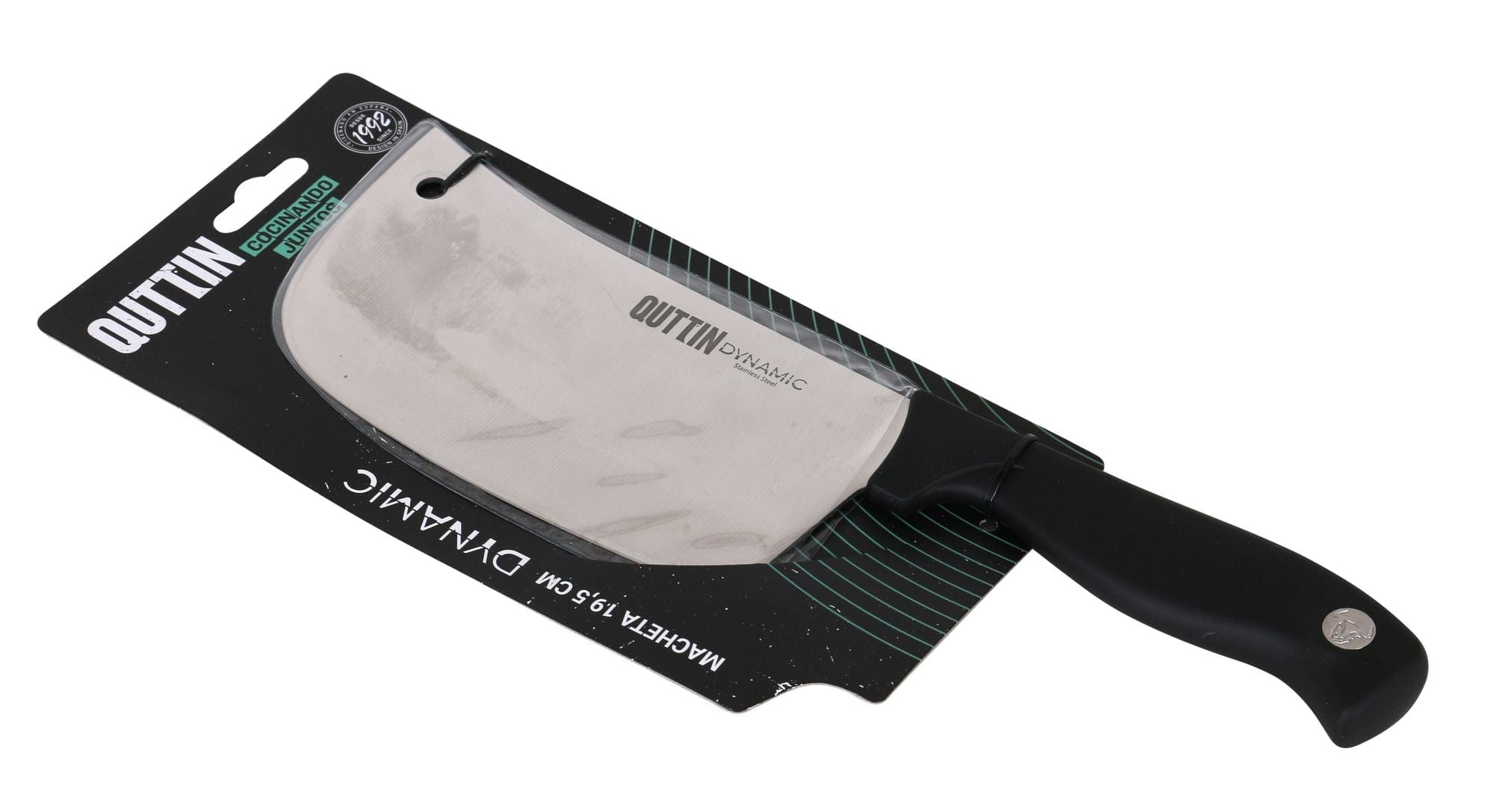 Inde Soler Hispania Satar din otel indoxidabil, 19,5 cm, Dynamic Negru / Argintiu