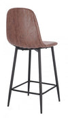 Scaun de bar tapitat cu piele ecologica, Irelia Maro, l46xA39xH92 cm (9)