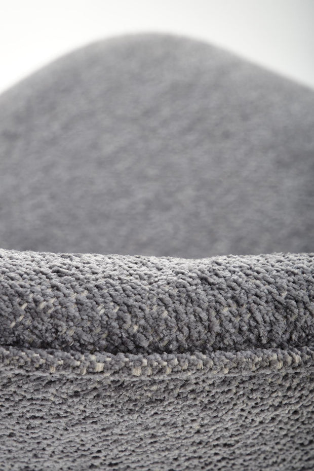 Scaun de bar tapitat cu stofa si picioare metalice, H116 Gri / Auriu, l50xA59xH101 cm (1)