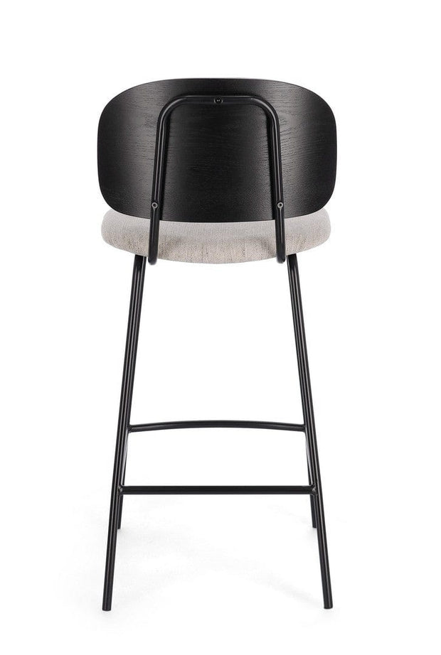 Scaun de bar tapitat cu stofa, Sienna Natural, l43,5xA52,5xH93,5 cm (4)