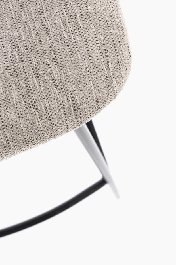 Scaun de bar tapitat cu stofa, Sienna Natural, l43,5xA52,5xH93,5 cm (7)