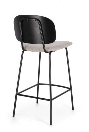 Scaun de bar tapitat cu stofa, Sienna Natural, l43,5xA52,5xH93,5 cm (9)