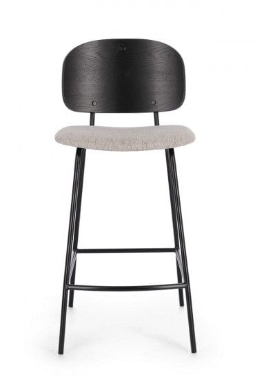 Scaun de bar tapitat cu stofa, Sienna Natural, l43,5xA52,5xH93,5 cm (11)