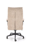 Scaun de birou directorial tapitat cu stofa, Adriano Bej / Negru, l65xA70xH104-110 cm (2)
