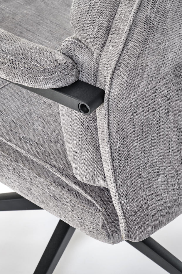 Scaun de birou directorial tapitat cu stofa, Adriano Gri, l65xA70xH104-110 cm (7)