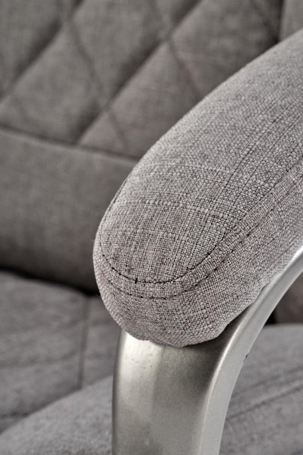 Scaun de birou directorial tapitat cu stofa, Helder 2 Gri, l66xA71xH113-120 cm (7)