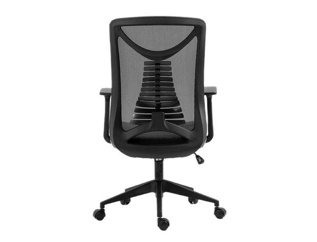 Scaun de birou tapitat cu stofa, Q-330 Gri / Negru, l62xA48xH103 cm (2)