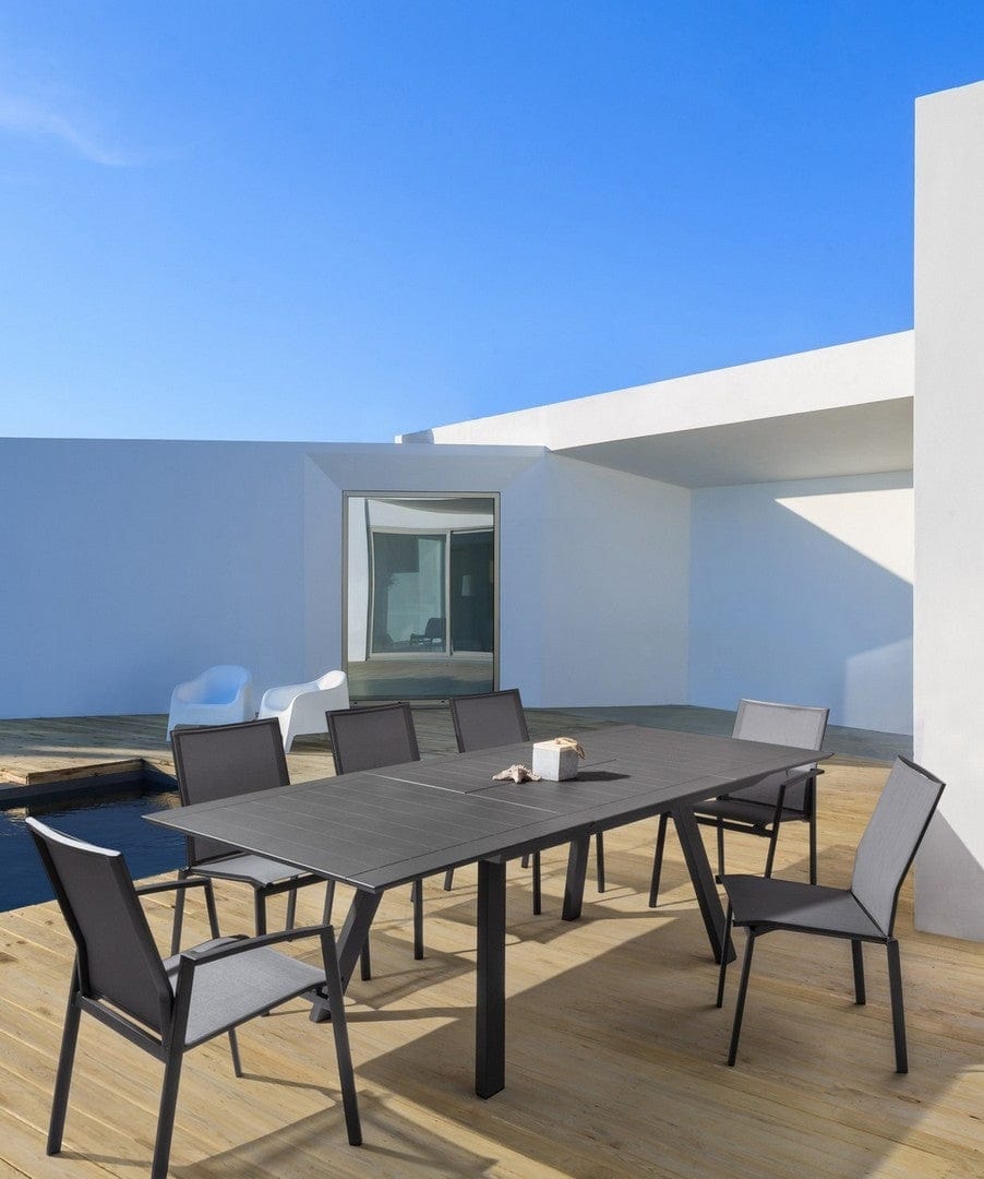 Scaun de gradina / terasa din metal Cruise Gri / Antracit, l57xA57xH87,5 cm (2)