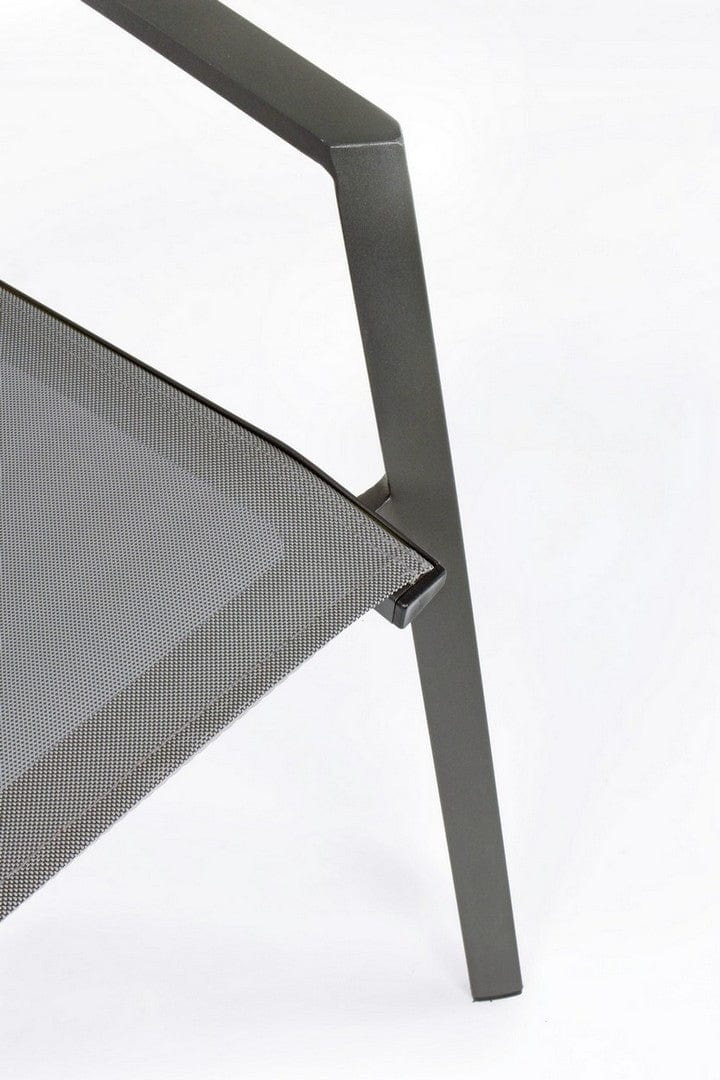 Scaun de gradina / terasa din metal Cruise Gri / Antracit, l57xA57xH87,5 cm (6)