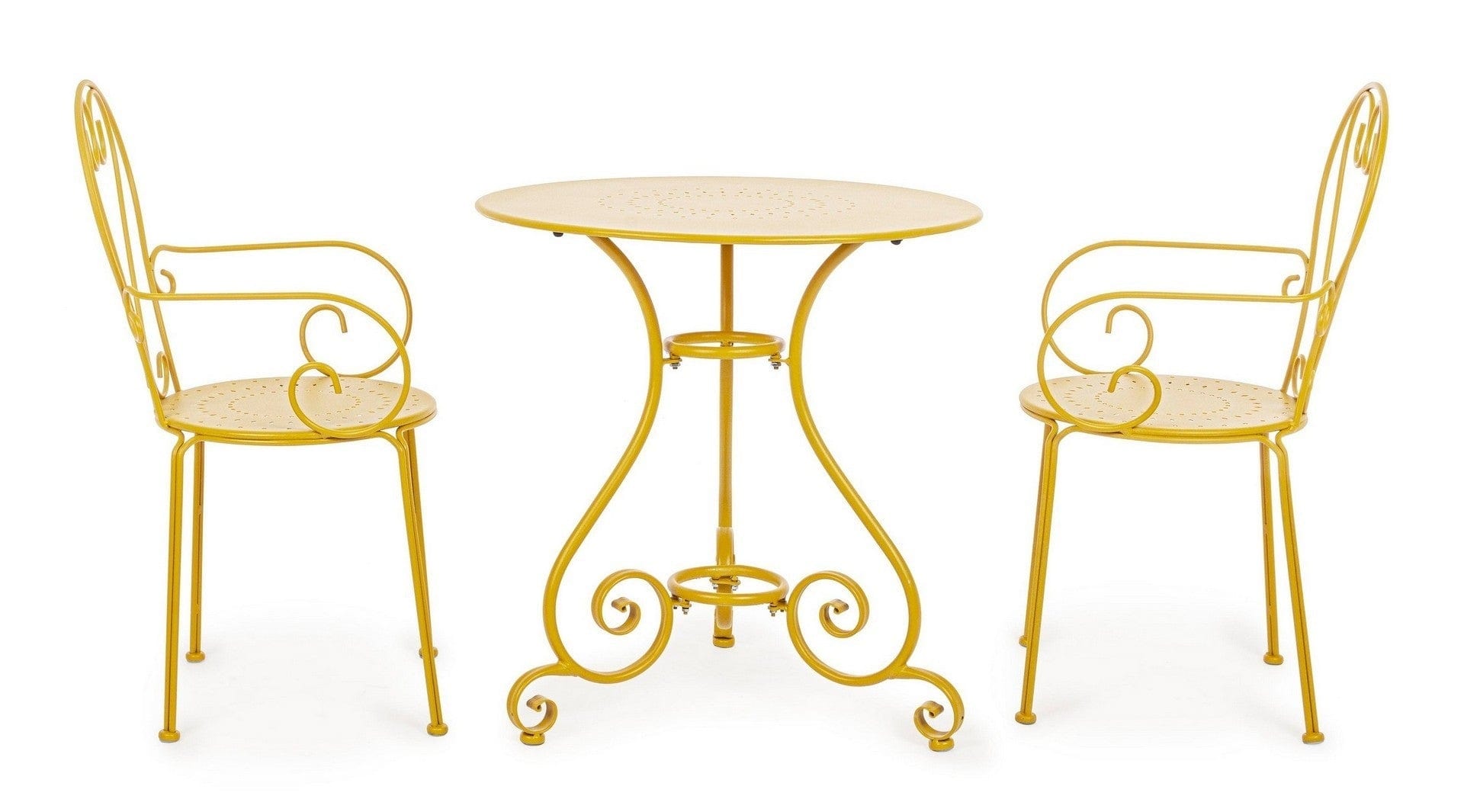 Scaun de gradina / terasa din metal Etienne, l49xA49xH89 cm (3)