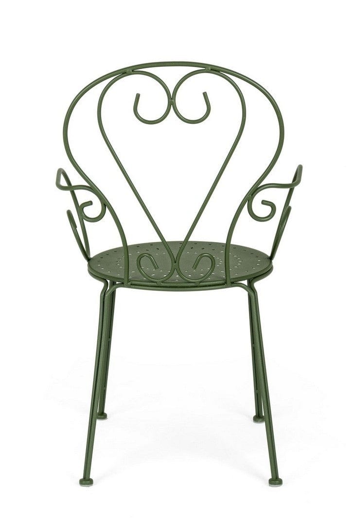 Scaun de gradina / terasa din metal Etienne, l49xA49xH89 cm (13)