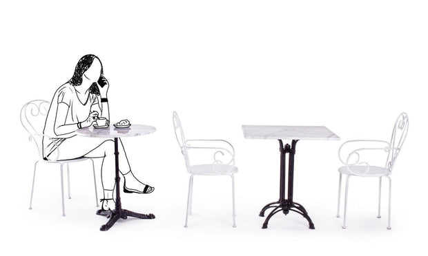 Scaun de gradina / terasa din metal Etienne, l49xA49xH89 cm (22)