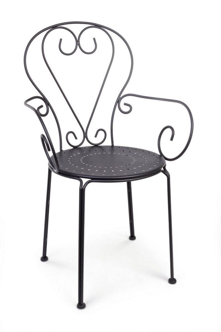 Scaun de gradina / terasa din metal Etienne, l49xA49xH89 cm (29) & BIZZZT-SCAUN-ETIENNE