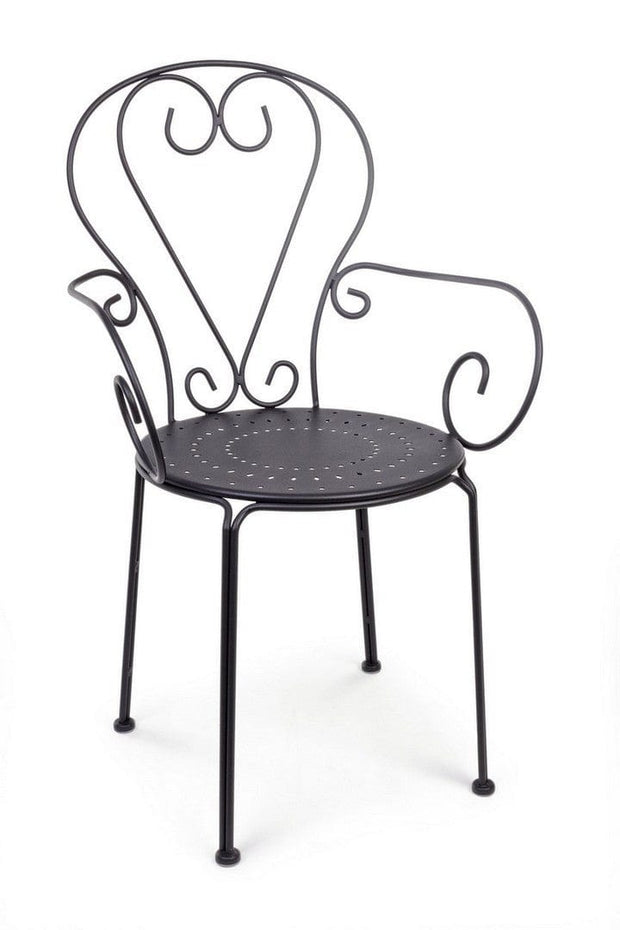 Scaun de gradina / terasa din metal Etienne, l49xA49xH89 cm (29) & BIZZZT-SCAUN-ETIENNE