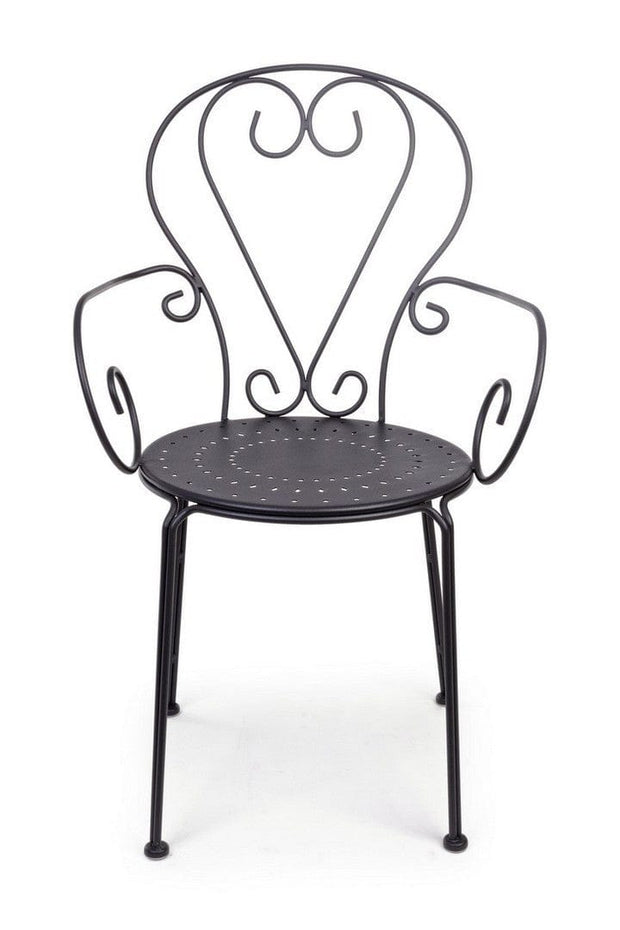 Scaun de gradina / terasa din metal Etienne, l49xA49xH89 cm (32)