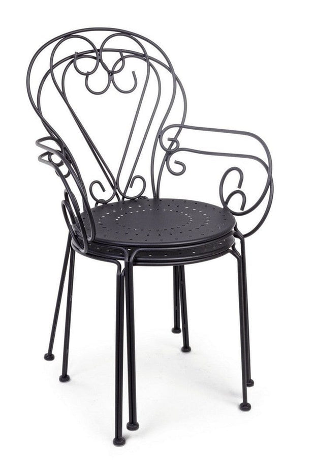 Scaun de gradina / terasa din metal Etienne, l49xA49xH89 cm (35)
