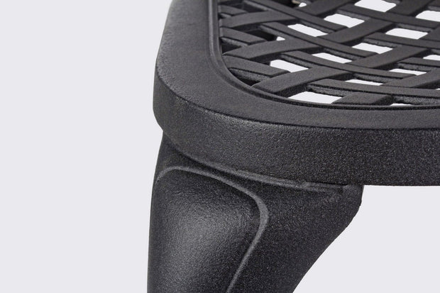 Scaun de gradina / terasa din metal Faenza Gri Inchis, l44xA46xH89 cm (4)