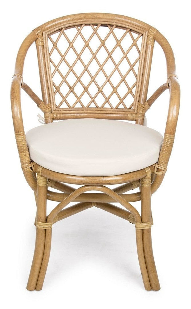 Scaun de gradina / terasa din ratan New Athina Natural, l54,5xA60xH80 cm (3)