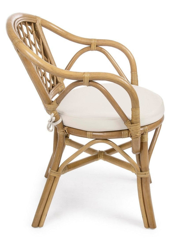 Scaun de gradina / terasa din ratan New Athina Natural, l54,5xA60xH80 cm (4)