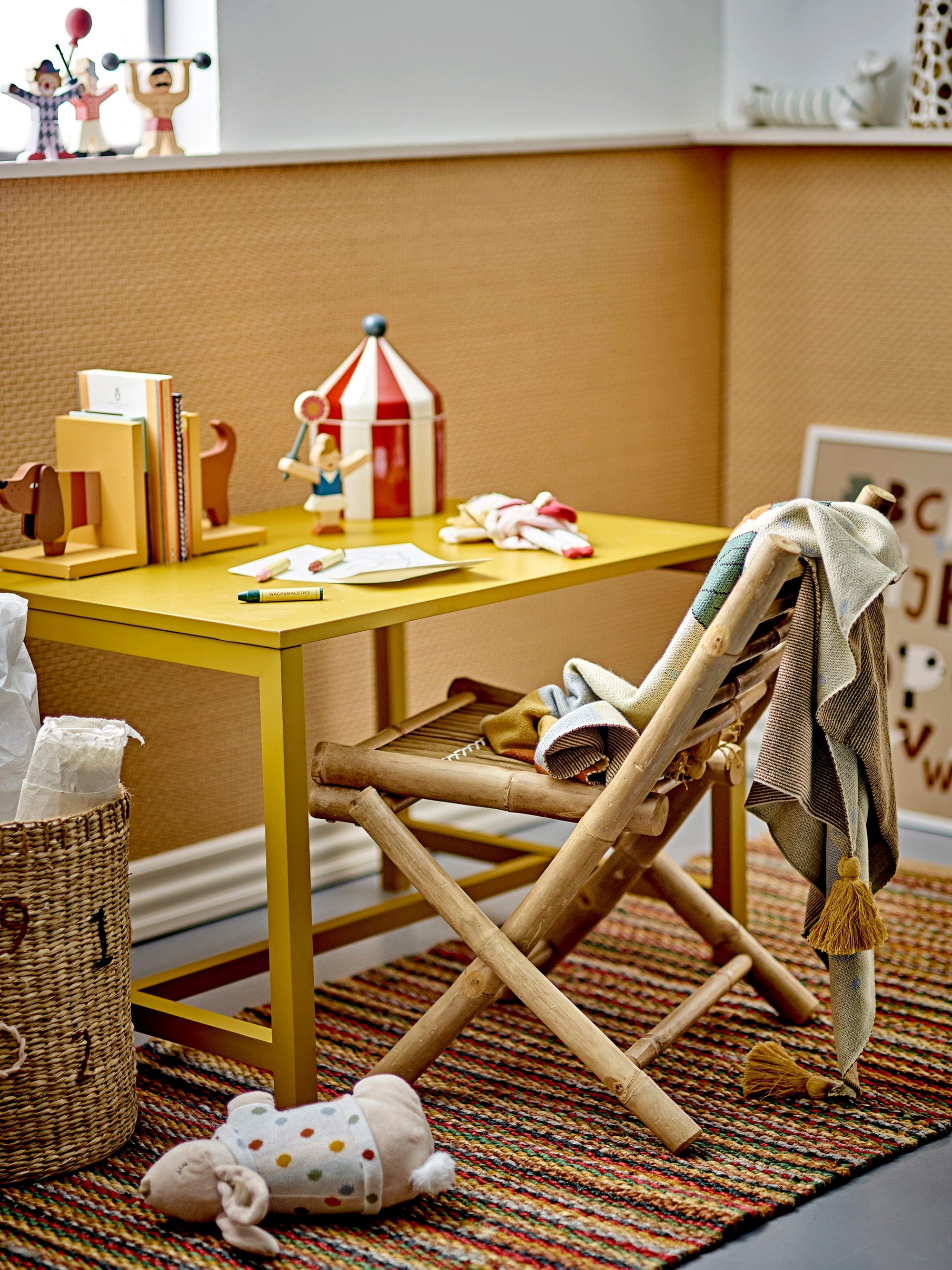 Scaun din bambus si picioare din bambus, Mini Sole Natural, l43xA48xH60 cm (9)