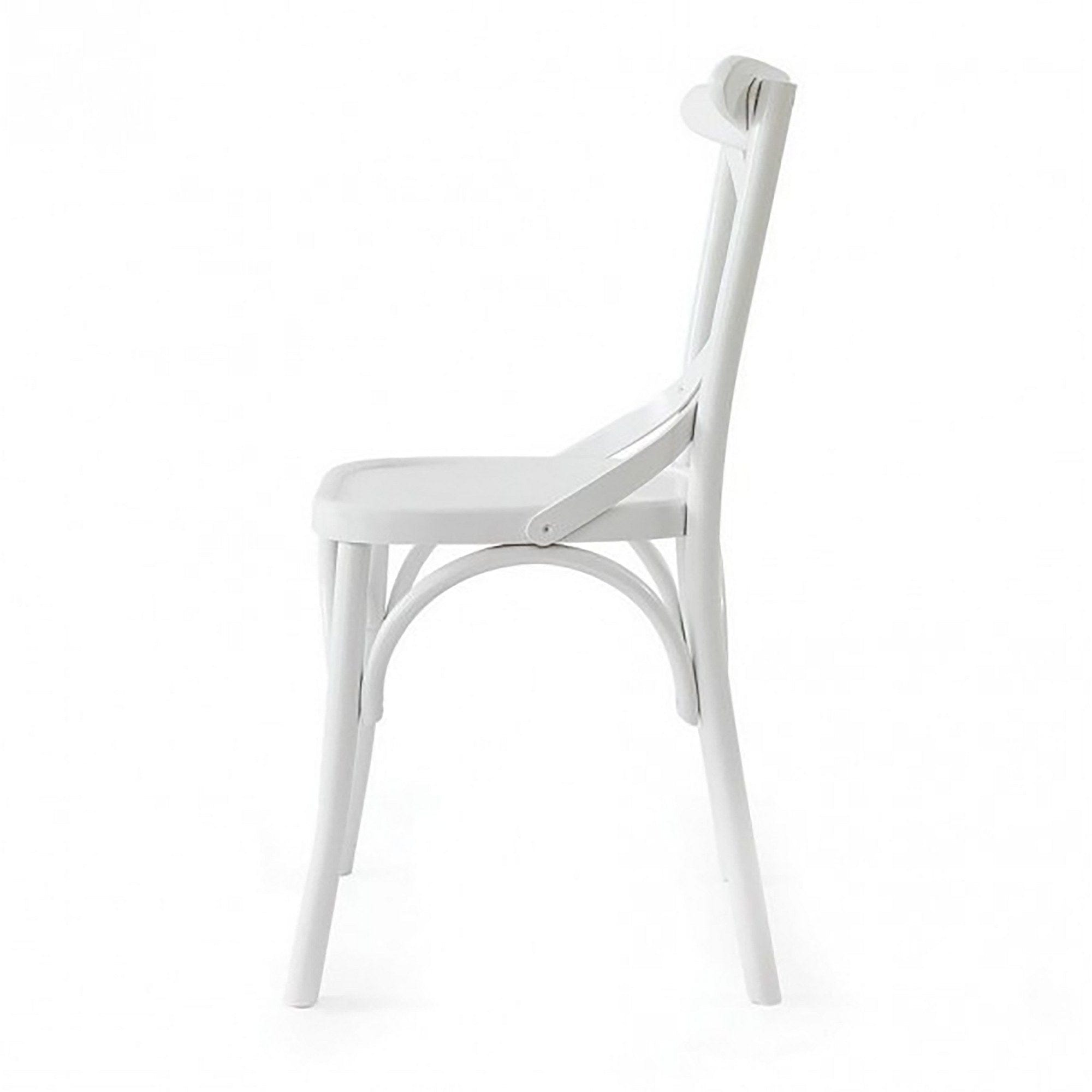 Asir Scaun din lemn, Albero 17 Alb, l42xA45xH89 cm