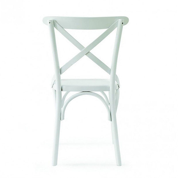 Asir Scaun din lemn, Albero 17 Alb, l42xA45xH89 cm