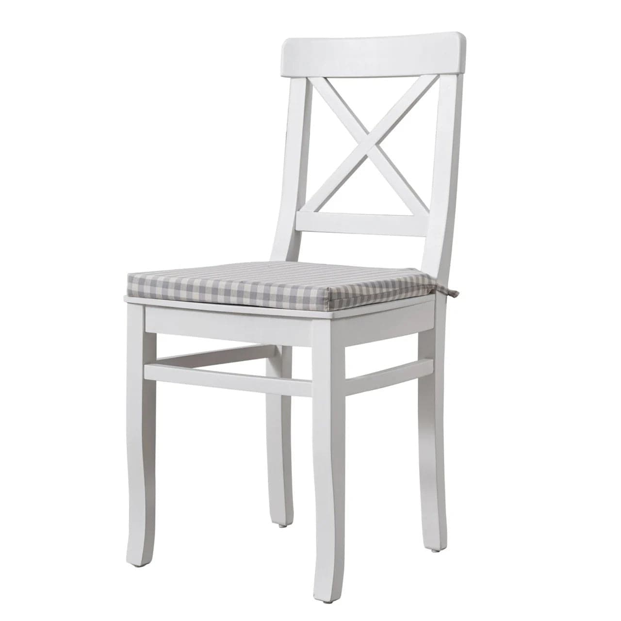 Scaun din lemn de fag, tapitat cu stofa Albero Alb, l42xA42xH88 cm (3)