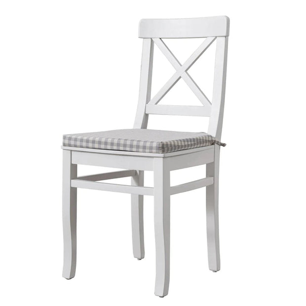 Scaun din lemn de fag, tapitat cu stofa Albero Alb, l42xA42xH88 cm (3)