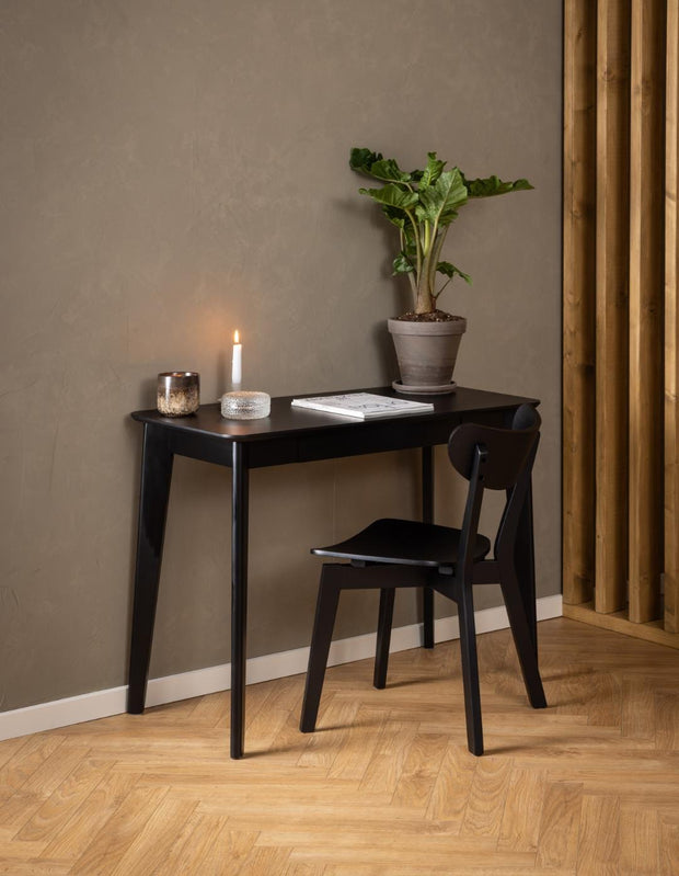 Actona Scaun din lemn, Roxby Negru, l45xA55xH79,5 cm