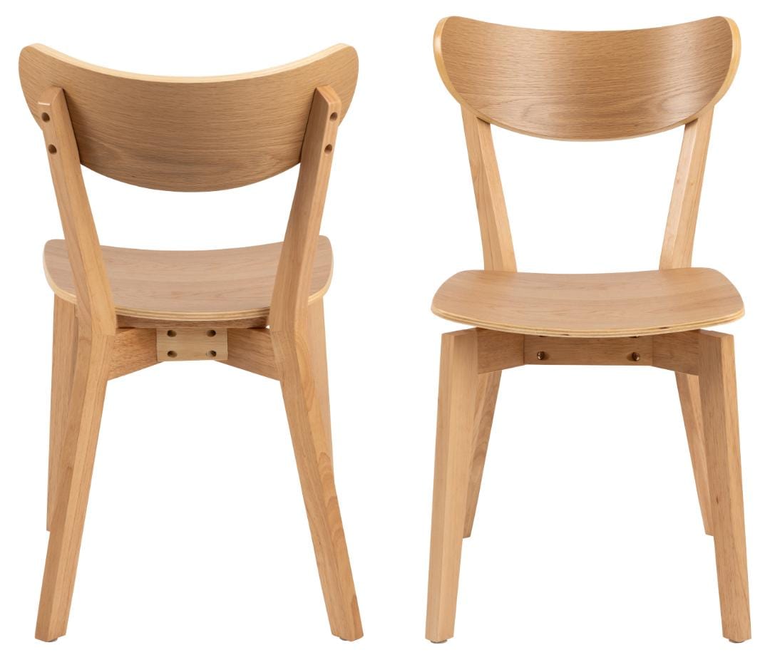 Actona Scaun din lemn, Roxby Stejar, l45xA55xH79,5 cm