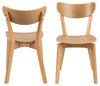 Actona Scaun din lemn, Roxby Stejar, l45xA55xH79,5 cm
