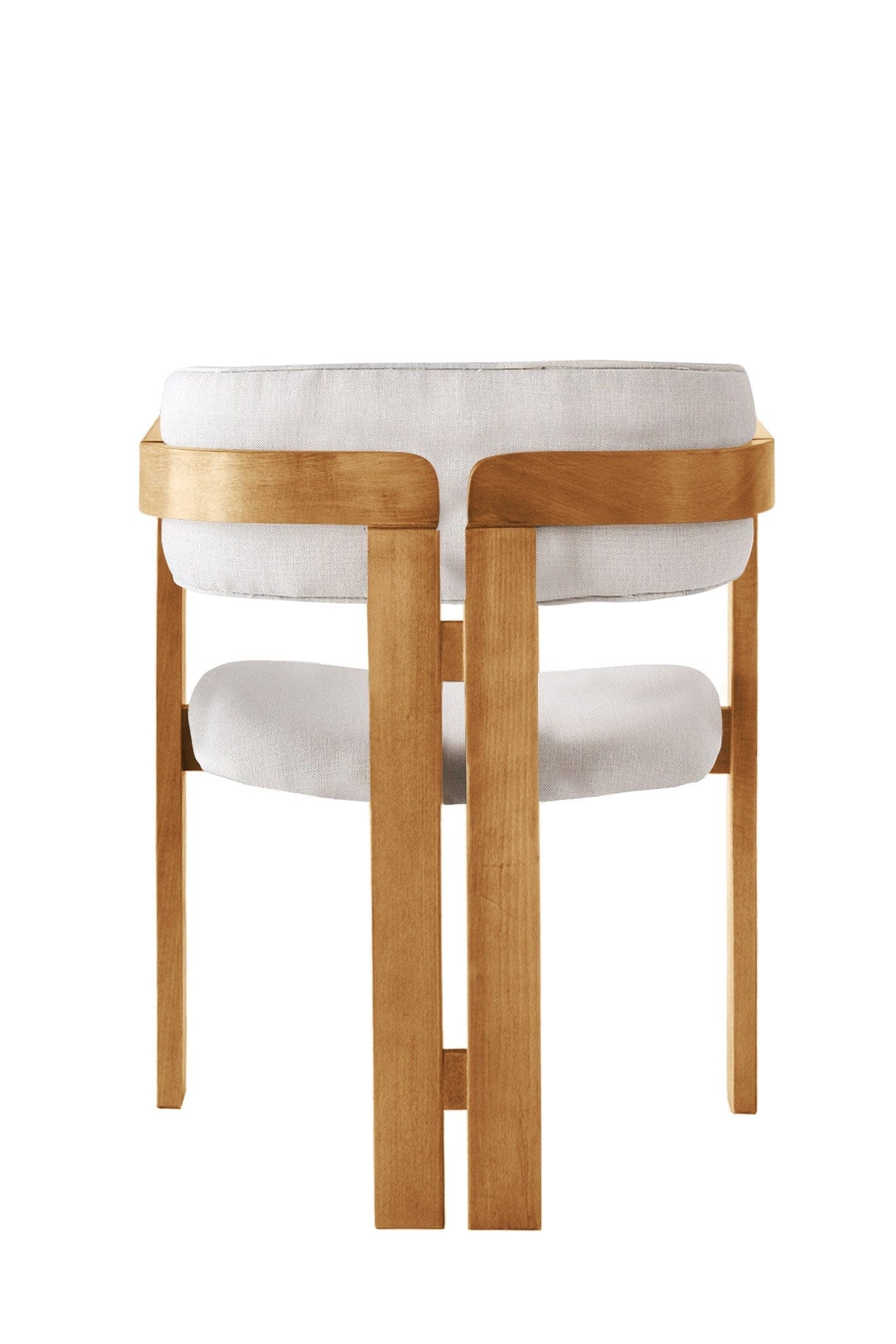 Scaun din lemn, tapitat cu stofa CO-044 Gri / Stejar, l58xA49xH76 cm (1)