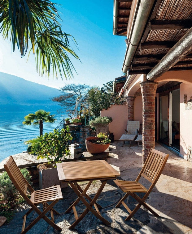 Scaun pliabil de gradina / terasa din lemn de salcam Mali Natural, l47,5xA60xH92 cm (2)