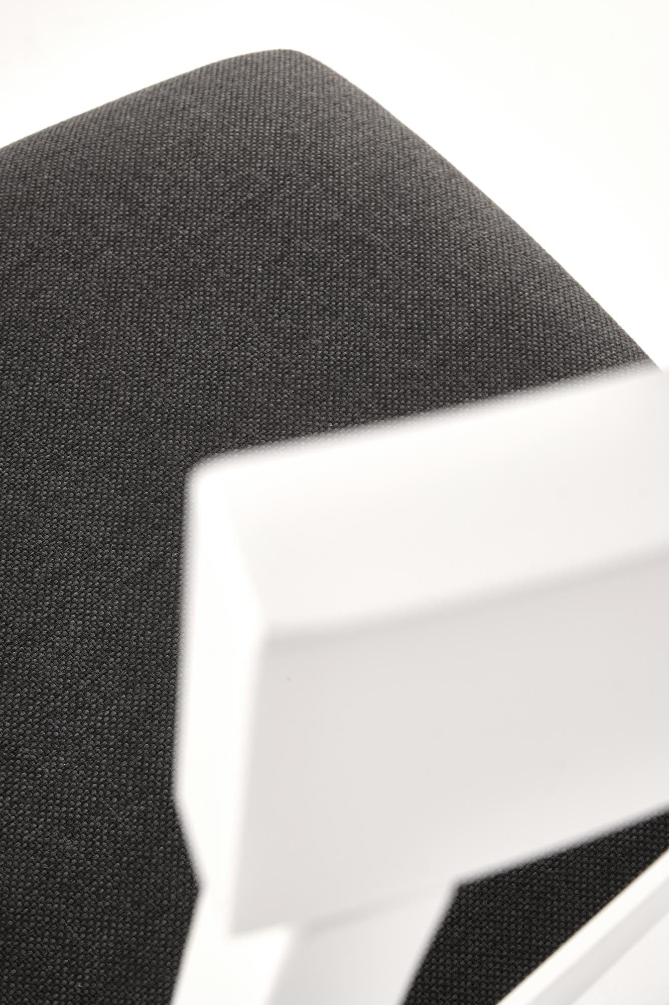 Scaun tapitat cu stofa si picioare din lemn Tutti 2 Alb / Negru, l45xA49xH90 cm (7)