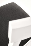 Scaun tapitat cu stofa si picioare din lemn Tutti 2 Alb / Negru, l45xA49xH90 cm (7)