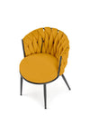 Scaun tapitat cu stofa si picioare metalice, K516 Ruginiu / Negru, l57xA60xH79 cm (7)